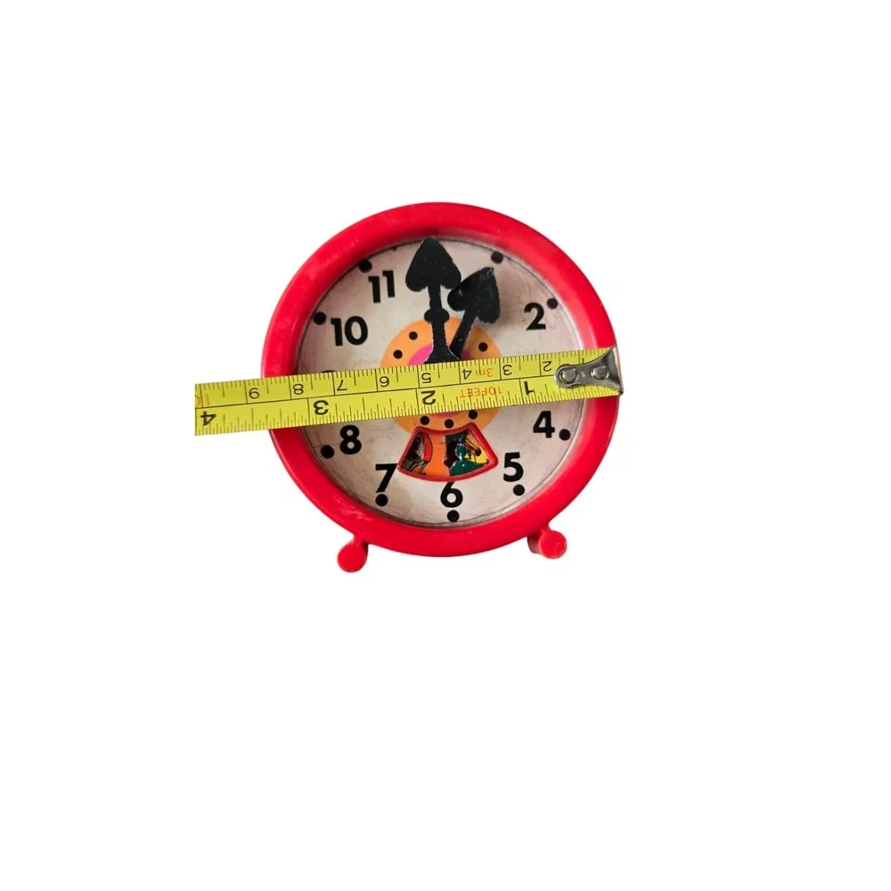 VINTAGE  CHILD TOY TEACHING ‎ CLOCK COLLECTIBLE 1960 TIME TEACHING ED #150